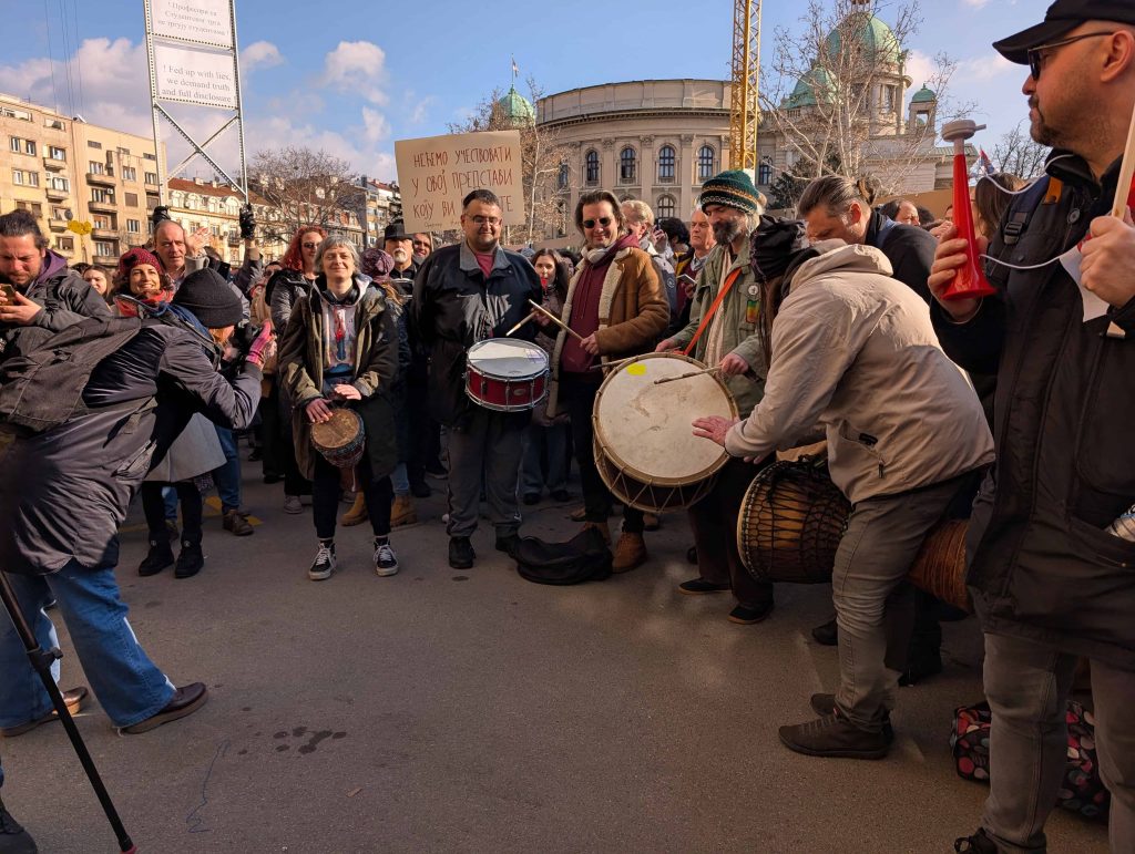 Foto: Prvi KuB protest ispred Ministarstva kulture